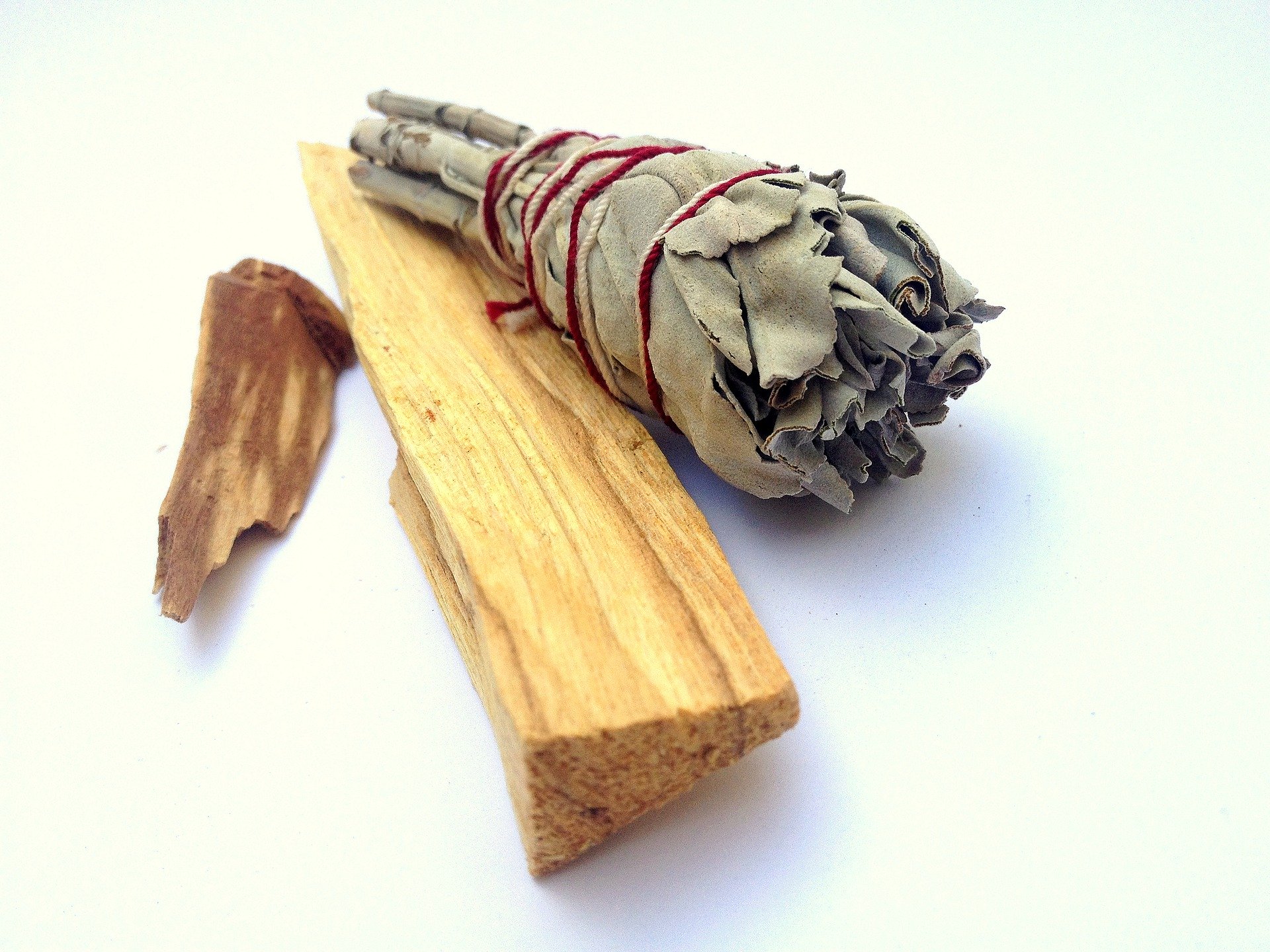 limpieza energética con palo santo y salvia